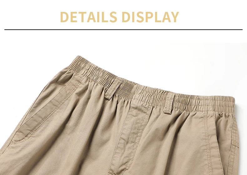 Pantalones Cargo Hombre Verano Primavera - Algodón Trabajo Talla Grande 6XL