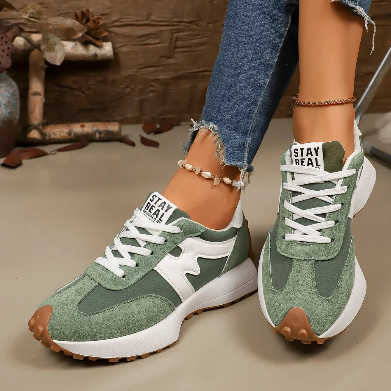 Sneakers Plataforma Mujer 2025 - Zapatillas Primavera Otoño Ligeras Transpirables