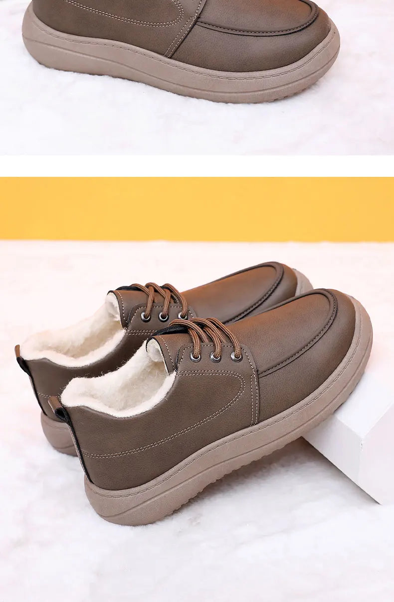 Zapatos Hombre Casual Algodón 2025 - Invierno Fashion Versátiles Cálidos Cómodos Antideslizantes Resistentes