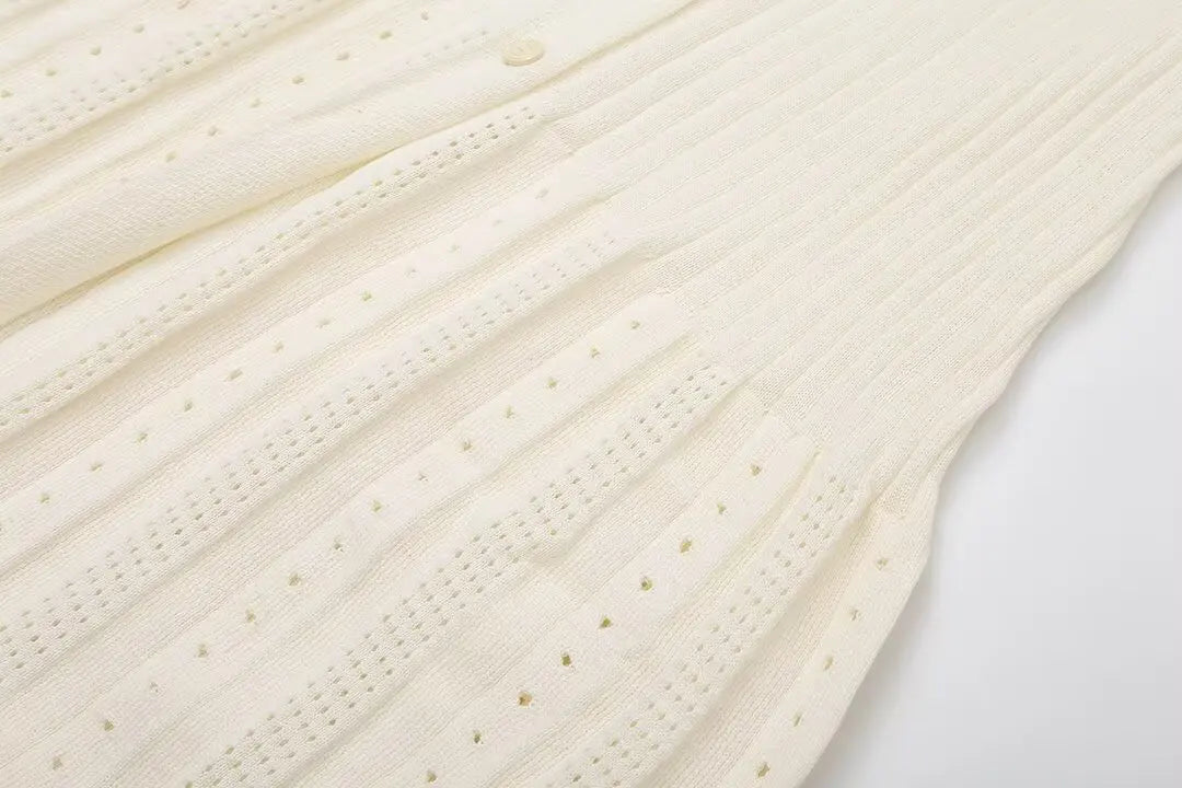 Vestido Punto Mujer Elegante - Vestido Largo Primavera 2025