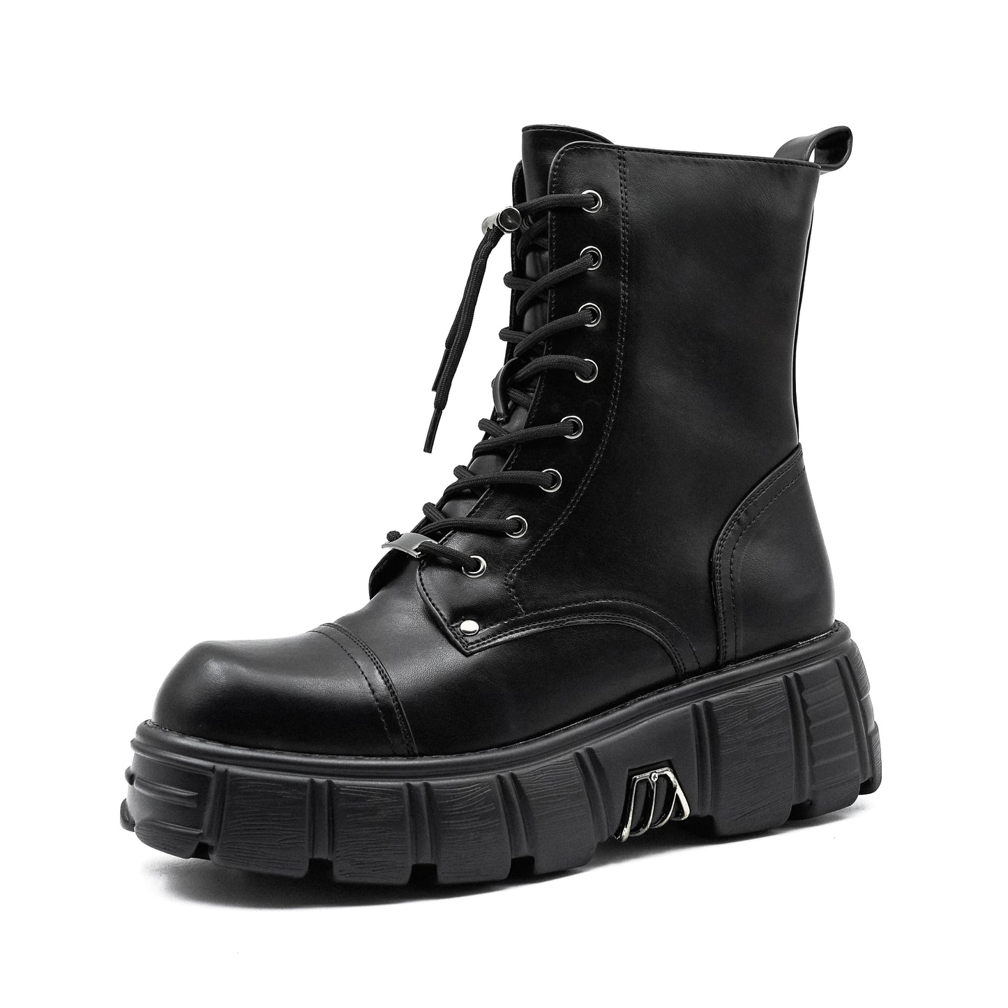 Botas Tobillo Mujer 2024 Punk Plataforma - Rock Cordones Retro Chunky