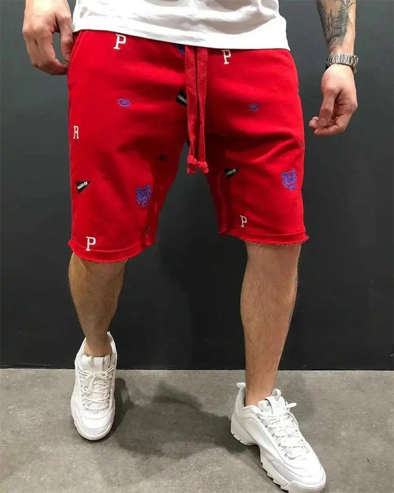 Shorts Cargo Hombre Casuales - Bermudas Bordadas Ajuste Relajado Algodón