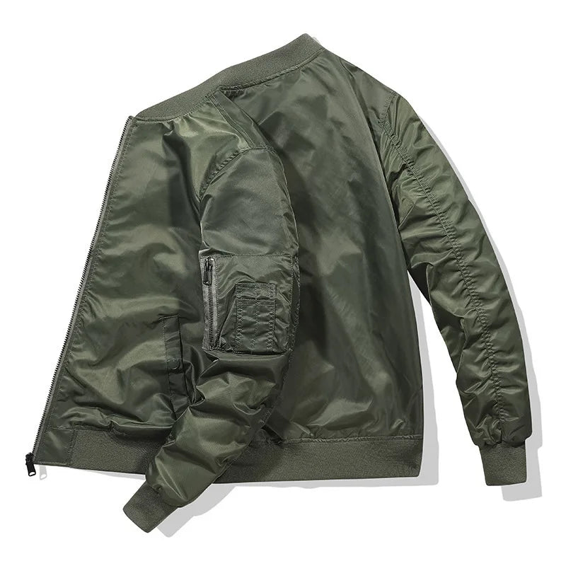 Chaqueta Bomber MA1 Air Force Hombre - Jacket Fino Ajustado M-5XL