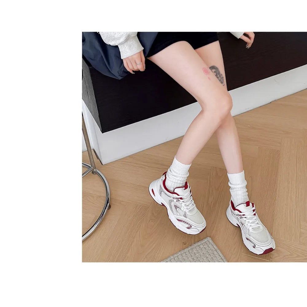 Sneakers Dad Shoes Mujer Verano 2025 - Zapatillas Mesh Transpirables Casual All-Match