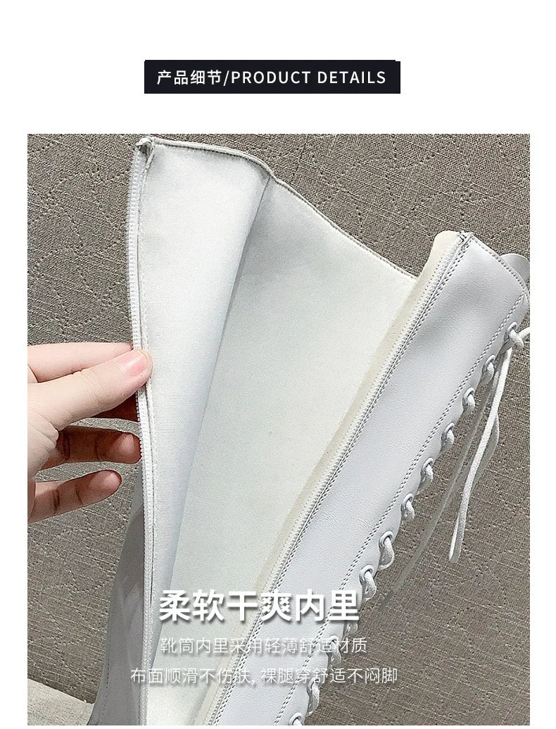 Botas Altas Mujer 2025 Nuevas - Fashion Casual Antideslizantes Plataforma