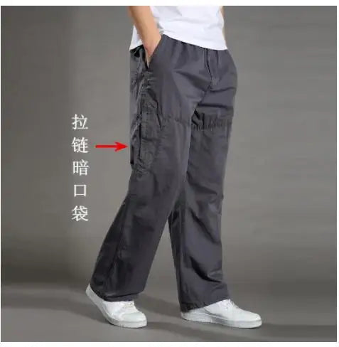 Pantalón Cargo Hombre Algodón - Pantalón Trabajo Verano 6XL