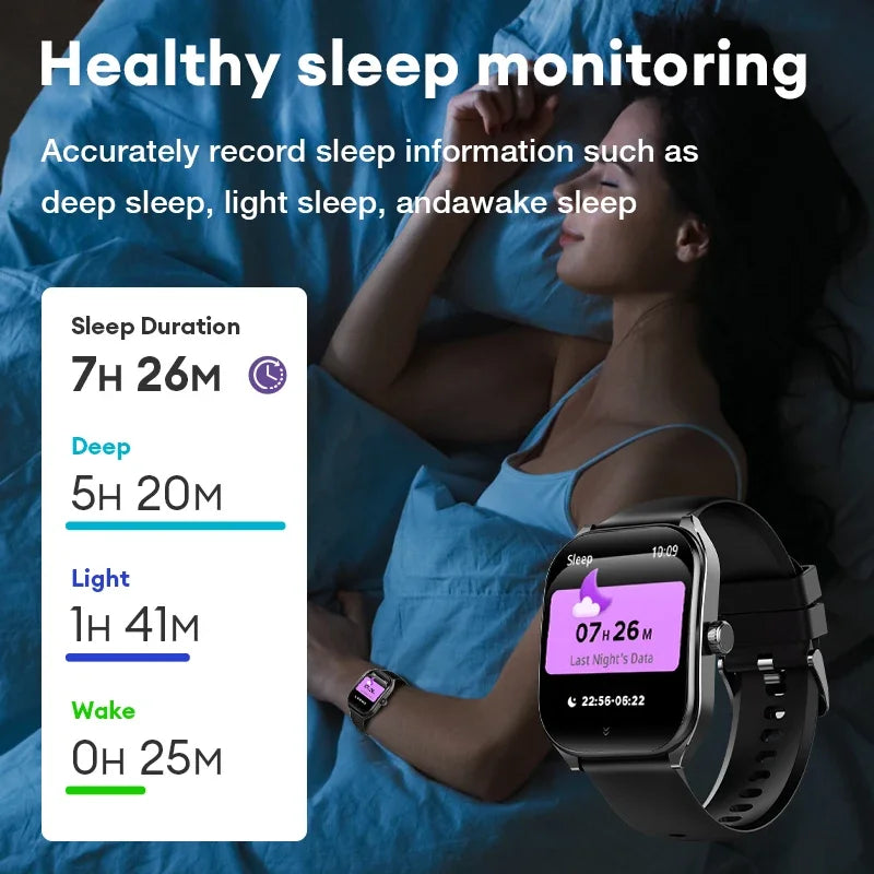 Smartwatch Hombre 2.01'' AMOLED Pantalla Curva - IP68 Bluetooth 5.3 Llamadas Asistente IA Fitness