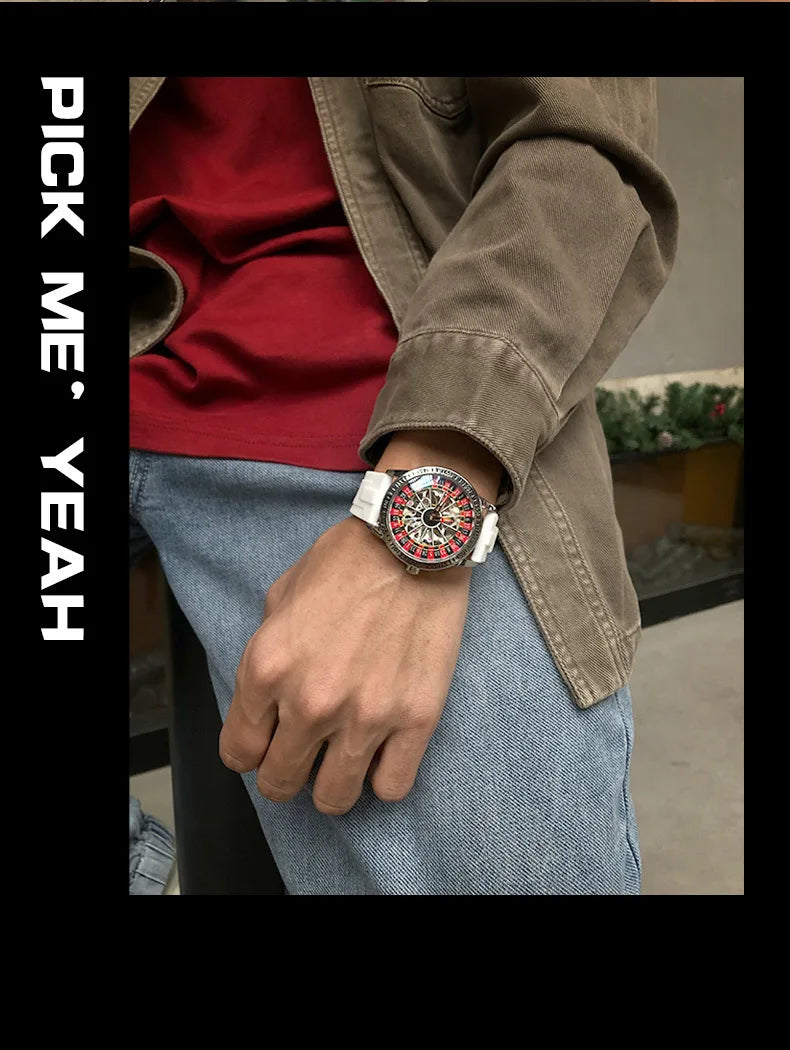 Reloj Hombre Mecánico Automático Luxury - Reloj Pulsera Impermeable Luminoso