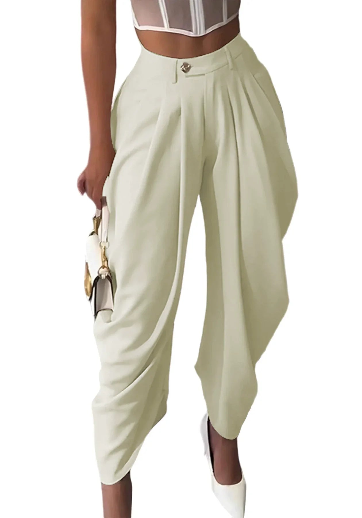 Pantalón Jogger Mujer Cintura Alta - Pantalón Holgado Otoño 2025