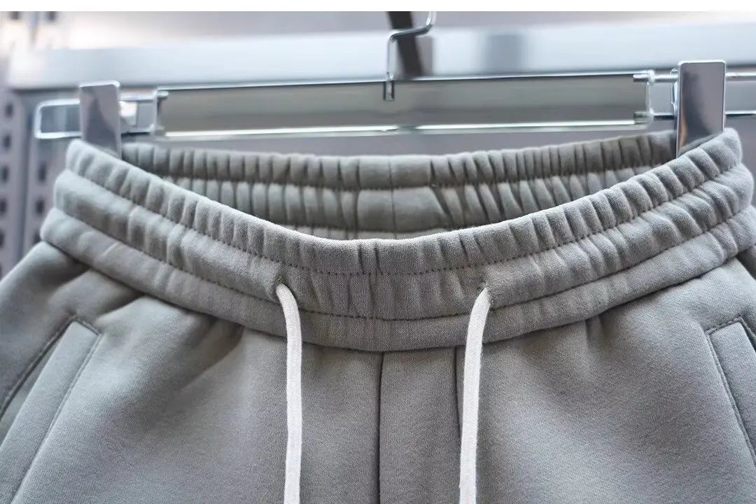 Pantalones Hombre Casuales Color Sólido - Joggers Cónicos Elásticos Versátiles Cortos