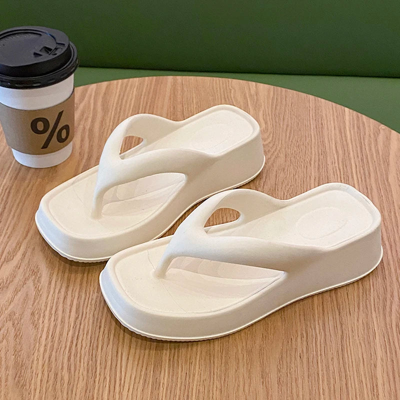 Chanclas Mujer Elegantes Transpirables - Sandalias Tacón Medio Outdoor Versátiles