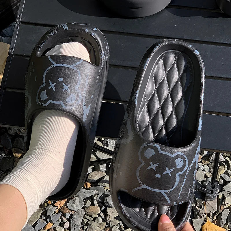 Chanclas Hombre Baño Verano - Pantuflas Interior Exterior Antideslizantes