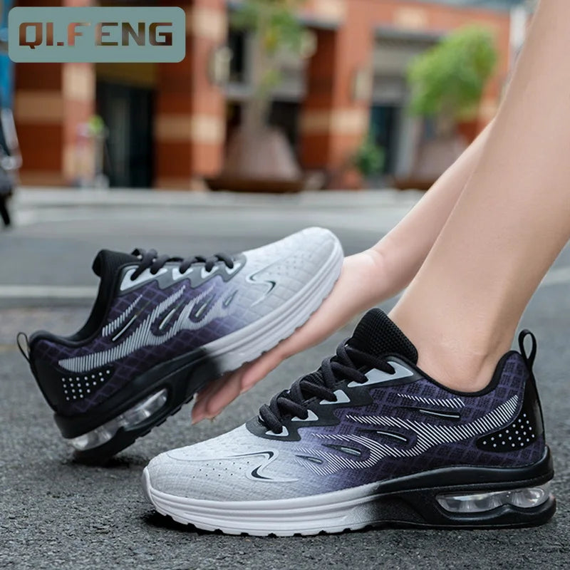 Sneakers Air Cushion Mujer Talla Grande - Zapatillas Mesh Transpirables Ligeras Otoño