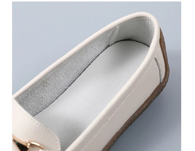 Zapatos Piel Mujer Moccasins - Loafers Designer Slip-On Planos Talla Grande