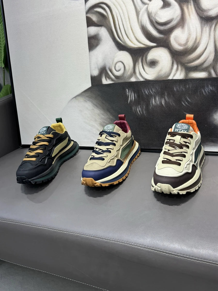 Sneakers Hombre Platform Deportivos - Sport Leisure Casual Antideslizantes Fashion Resistentes Loafers