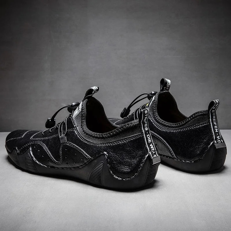 Sneakers Cuero Hombre Conducción 2024 - Casual Fashion Impermeables Luxury Mocasines Vestir