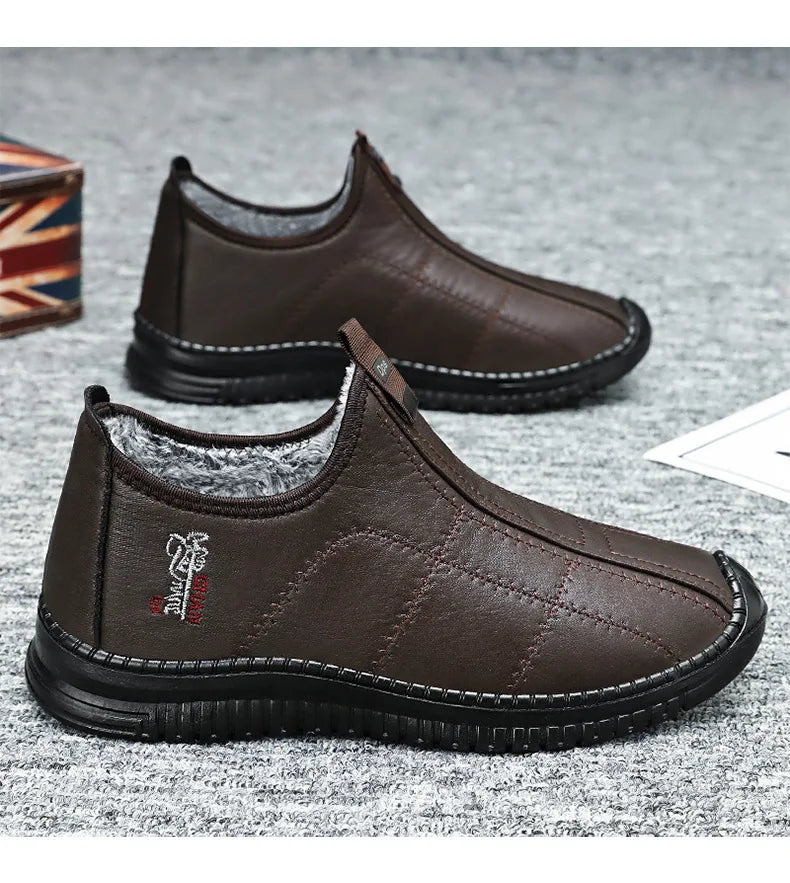 Botas Algodón Hombre Invierno 2025 - Cálidas Acolchadas Outdoor Antideslizantes Casual