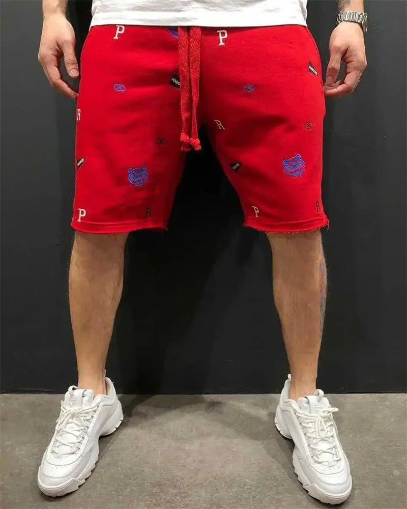 Shorts Cargo Hombre Casuales - Bermudas Bordadas Ajuste Relajado Algodón