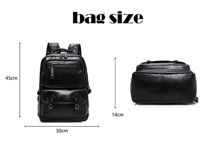 Mochila Cuero 2023 Alta Calidad Fashion - Estudiante Business Portátil Escolar Coreana