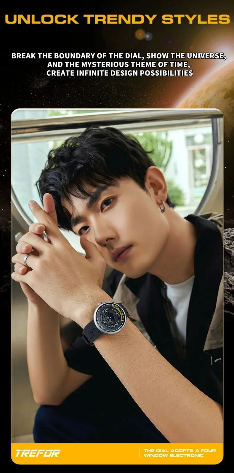 Reloj Mark Fairwhale 5990 Hombre 2025 - Cuarzo Silicona Deportivo con Luz Nocturna