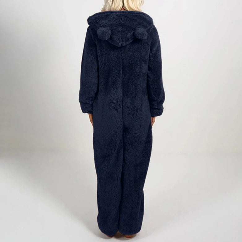 Mono Mujer Capucha Elegante Invierno - Jumpsuit Largo Grueso 2022