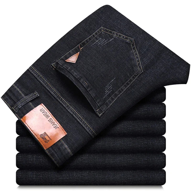Vaqueros Hombre 2025 Stretch Slim Fit - Jeans Business Cómodos Suaves Marca