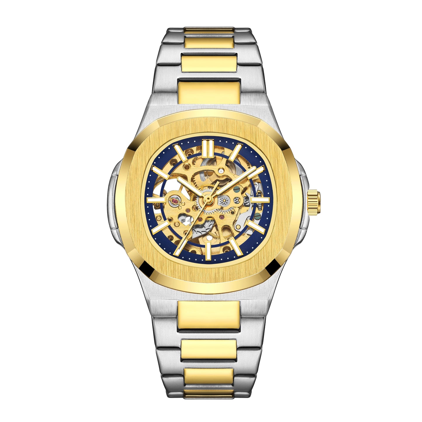 Reloj Mecánico Automático Skeleton Luxury 2023 - Cristal Zafiro Acero Inoxidable