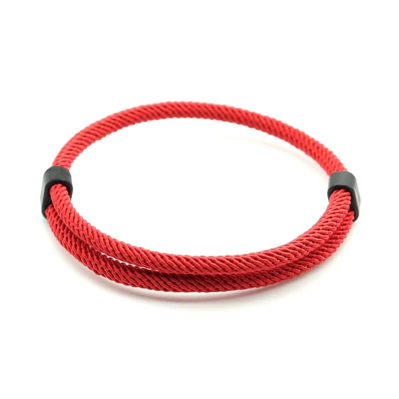 Set 2 Pulseras Hombre Hilo Rojo Ajustable - Suerte