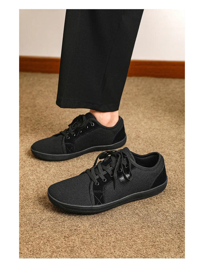 Zapatos Hombre Minimalistas Barefoot - Punta Ancha Zero Drop Transpirables Malla Ligeros Walking