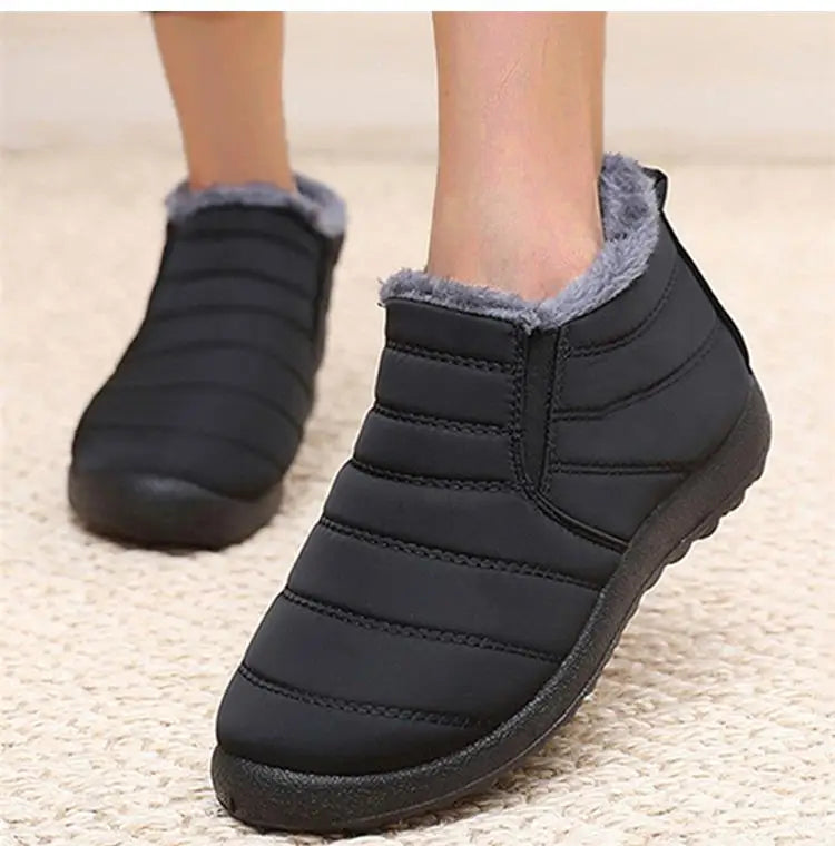 Botas Nieve Mujer Plataforma Punk - Slip On Tobillo Piel Cálidas Invierno