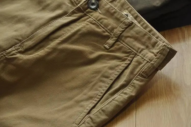 Pantalones Cargo Hombre Americano Retro - Workwear Resistentes Rectos