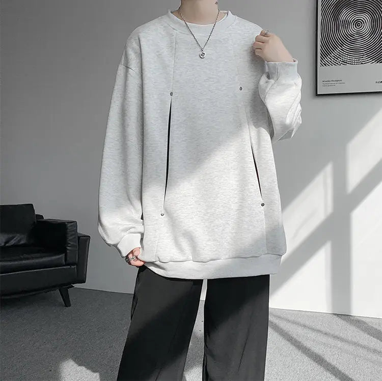 Sudadera Hombre Otoño Invierno - Hoodie Cuello Redondo Casual Outdoor