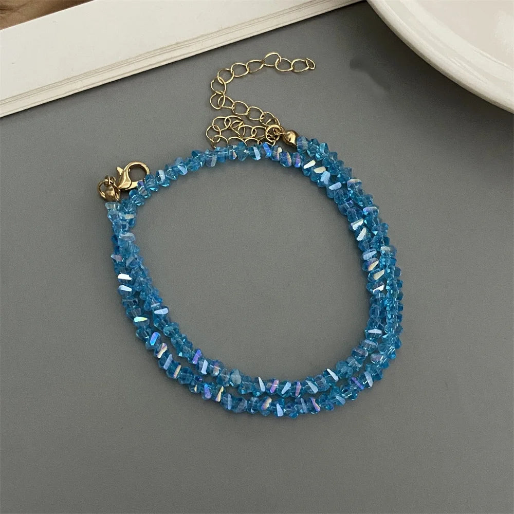 Collar Choker Cristales Irregulares Mujer - Cuentas Triangulares Trendy