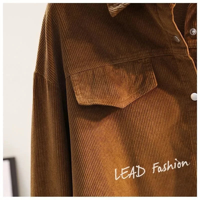 Camisa Pana Mujer Verde Aguacate - Blusa Doble Bolsillo Otoño Invierno