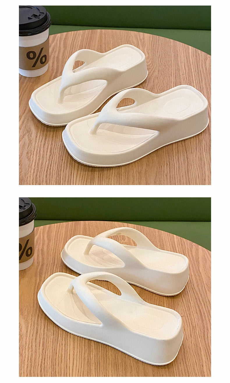 Chanclas Mujer Elegantes Transpirables - Sandalias Tacón Medio Outdoor Versátiles