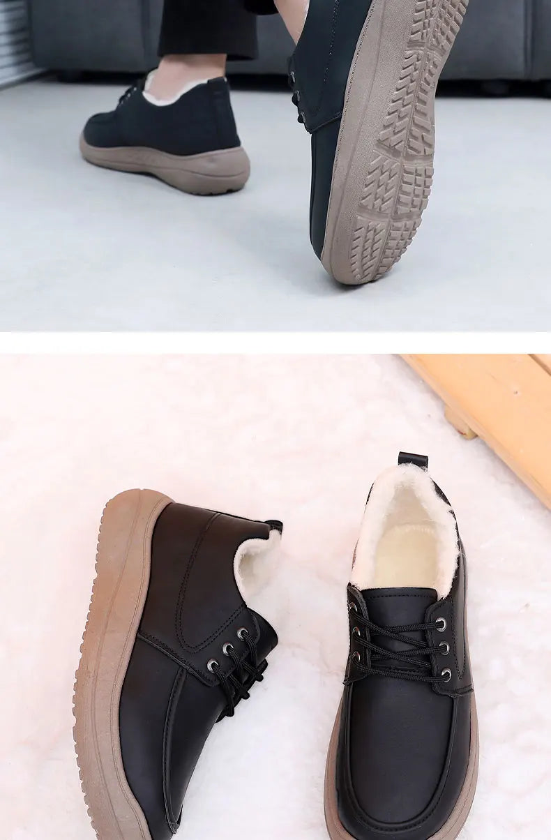 Zapatos Hombre Casual Algodón 2025 - Invierno Fashion Versátiles Cálidos Cómodos Antideslizantes Resistentes