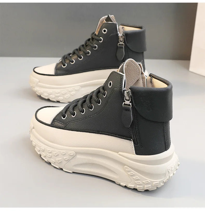 Sneakers Luxury High Top Mujer 2025 - Botas Plataforma Running Outdoor