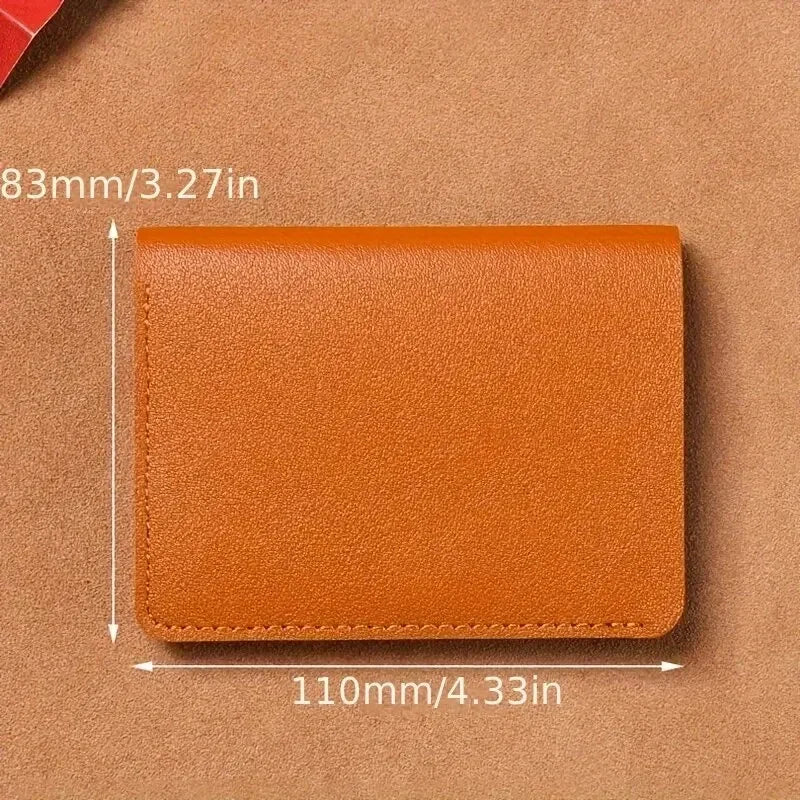 Cartera Cuero Pequeña Hombre - Corta Simple Monedero Fashion Ultra Fina Tarjetas