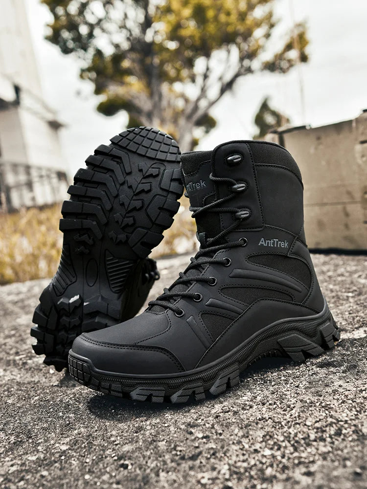 Botas Hiking Hombre High-Top Outdoor - Senderismo Cálidas Cómodas Casual Invierno