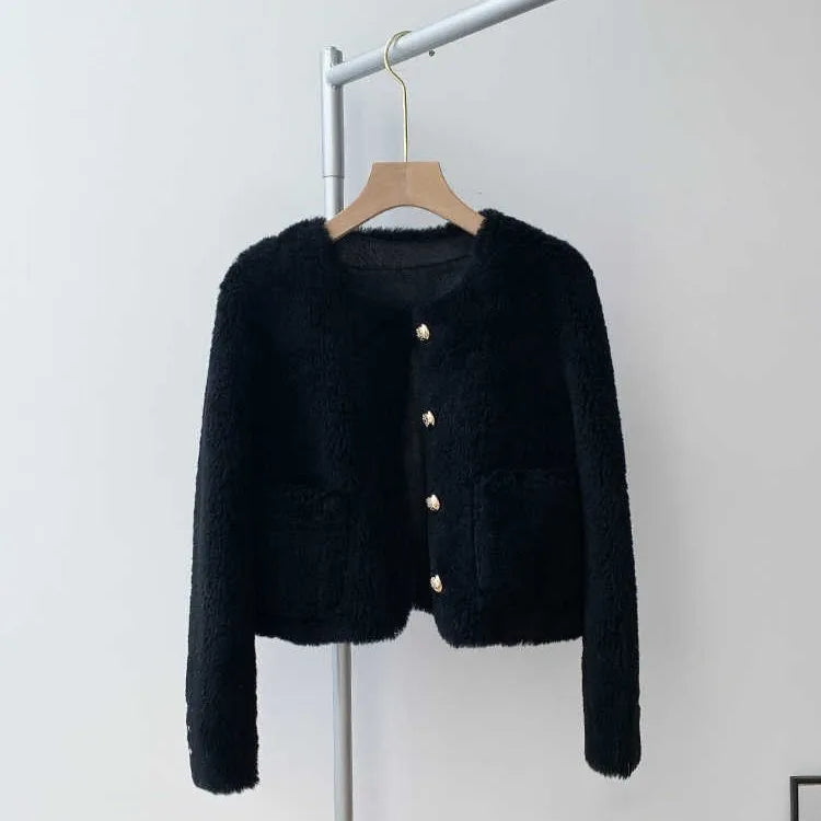 Chaqueta Piel Oveja Mujer Genuina - Chaqueta Shearling Cordero Invierno