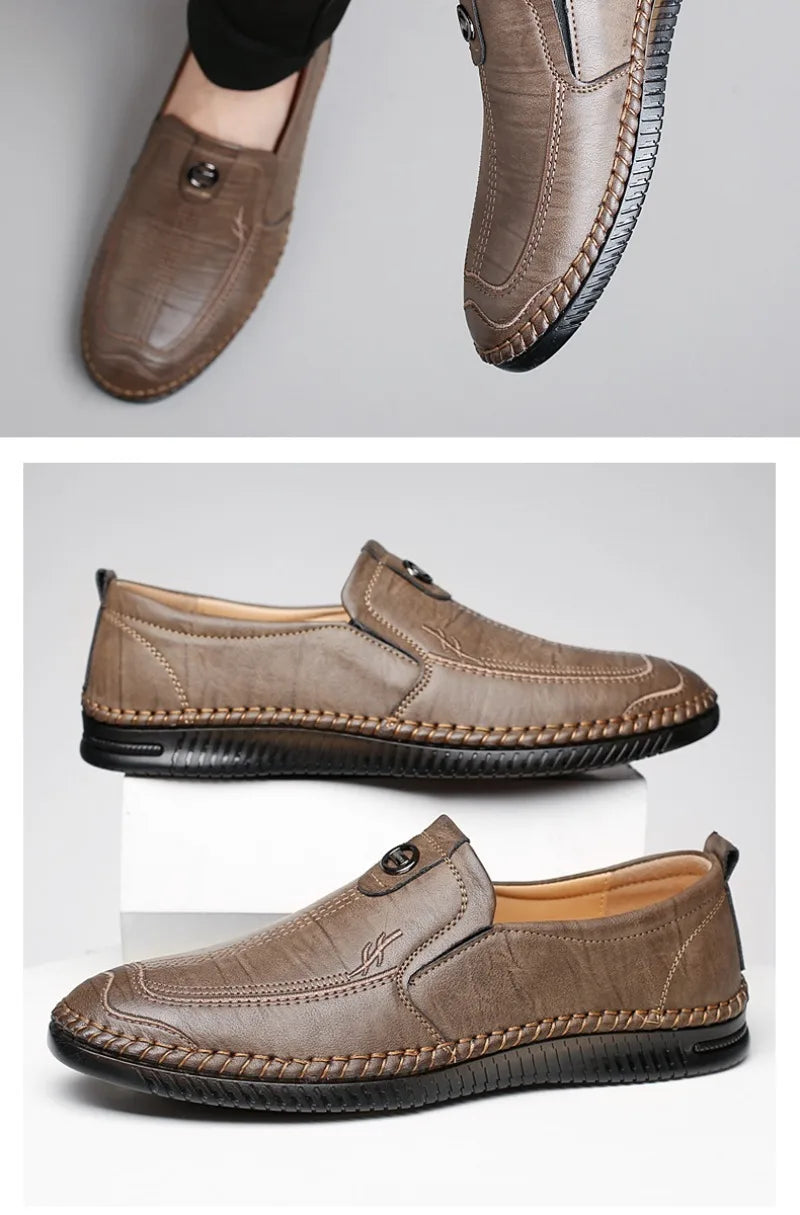 Zapatos Hombre Business Cuero - Vestir Clásicos Fashion Artesanales Conducción Loafers Mocasines