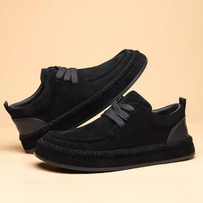 Mocasines Hombre Ante Marrón - Casual Fashion Walking Cómodos Uso Diario Duraderos