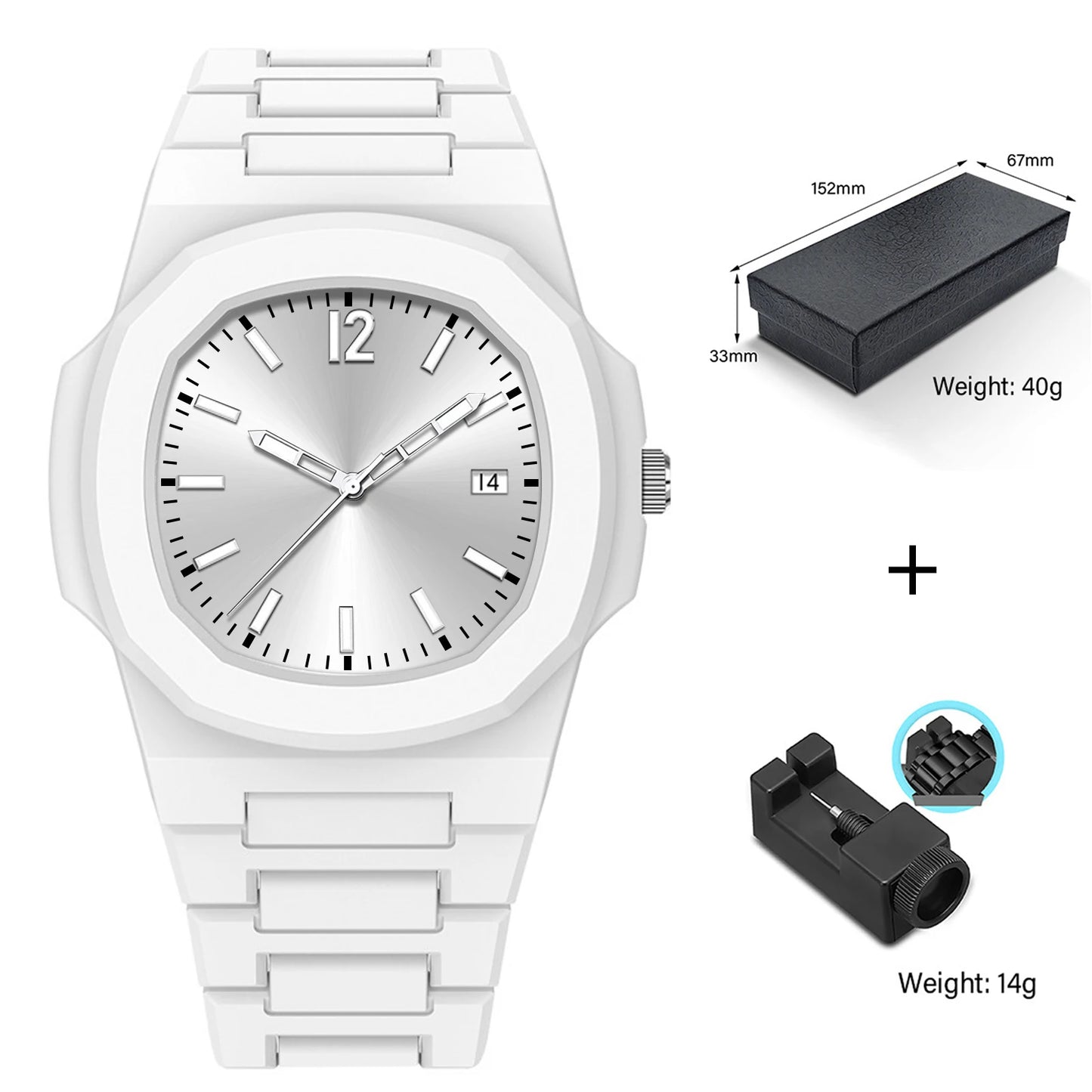 Reloj VA VA VOOM Military 40mm - Cuarzo Silicona Negro Calendario Deportivo