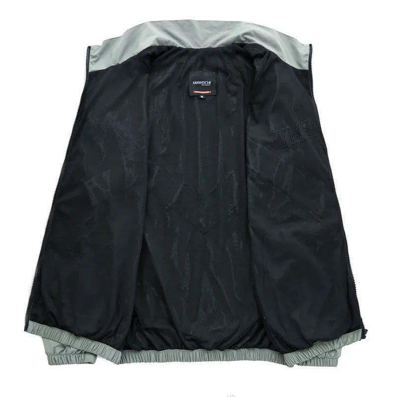 Chaqueta Bomber Vintage Hombre - Jacket Reflectante Capucha Verde