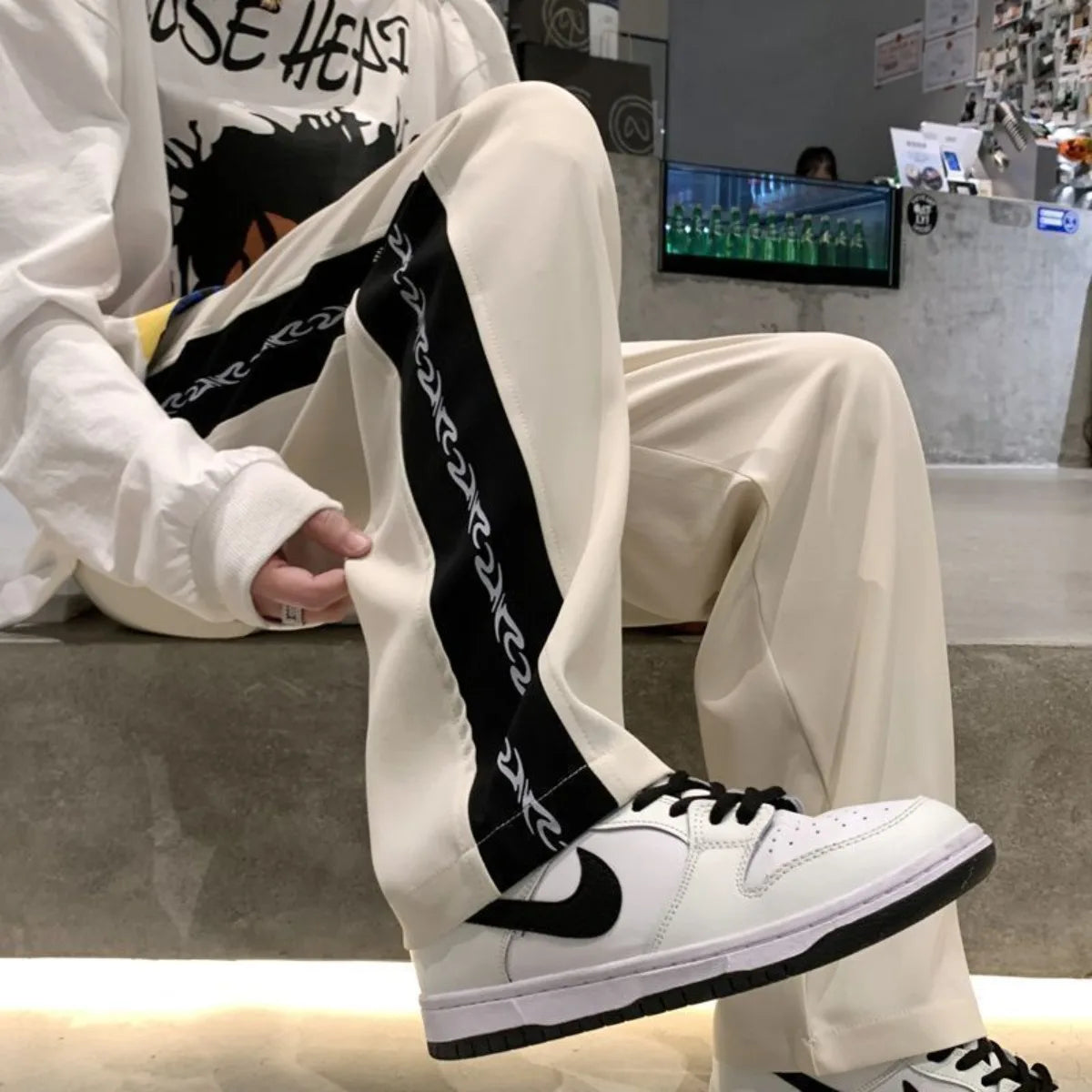 Pantalones Hombre Verano Color Sólido - Baggy Streetwear Ligeros Pierna Recta Casuales