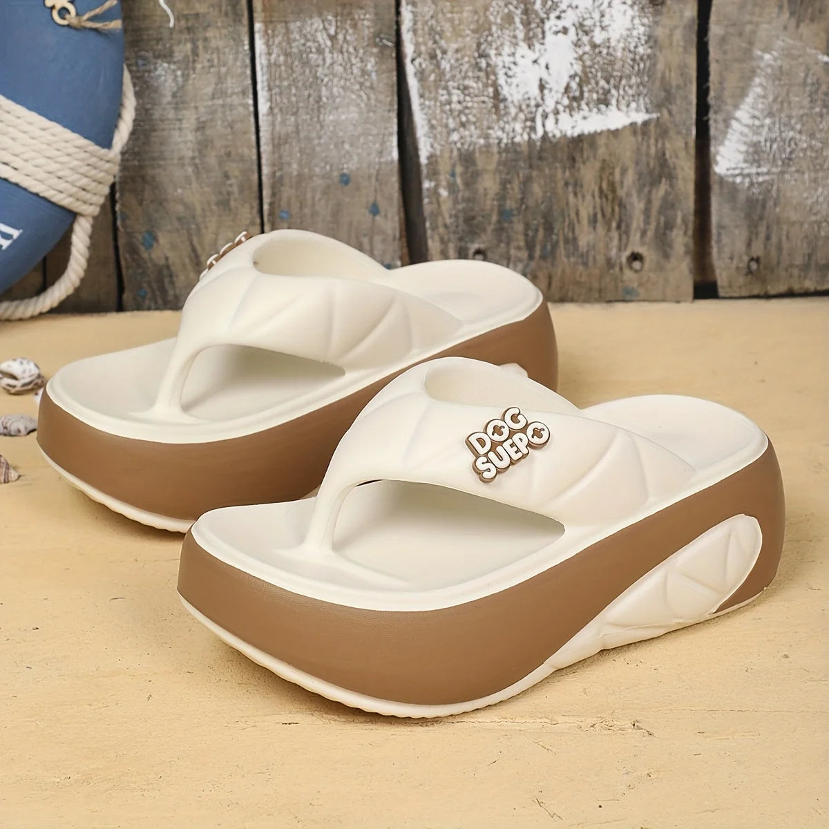 Chanclas Mujer Interior Verano - Sandalias Suela Gruesa Cómodas Playa Fashion