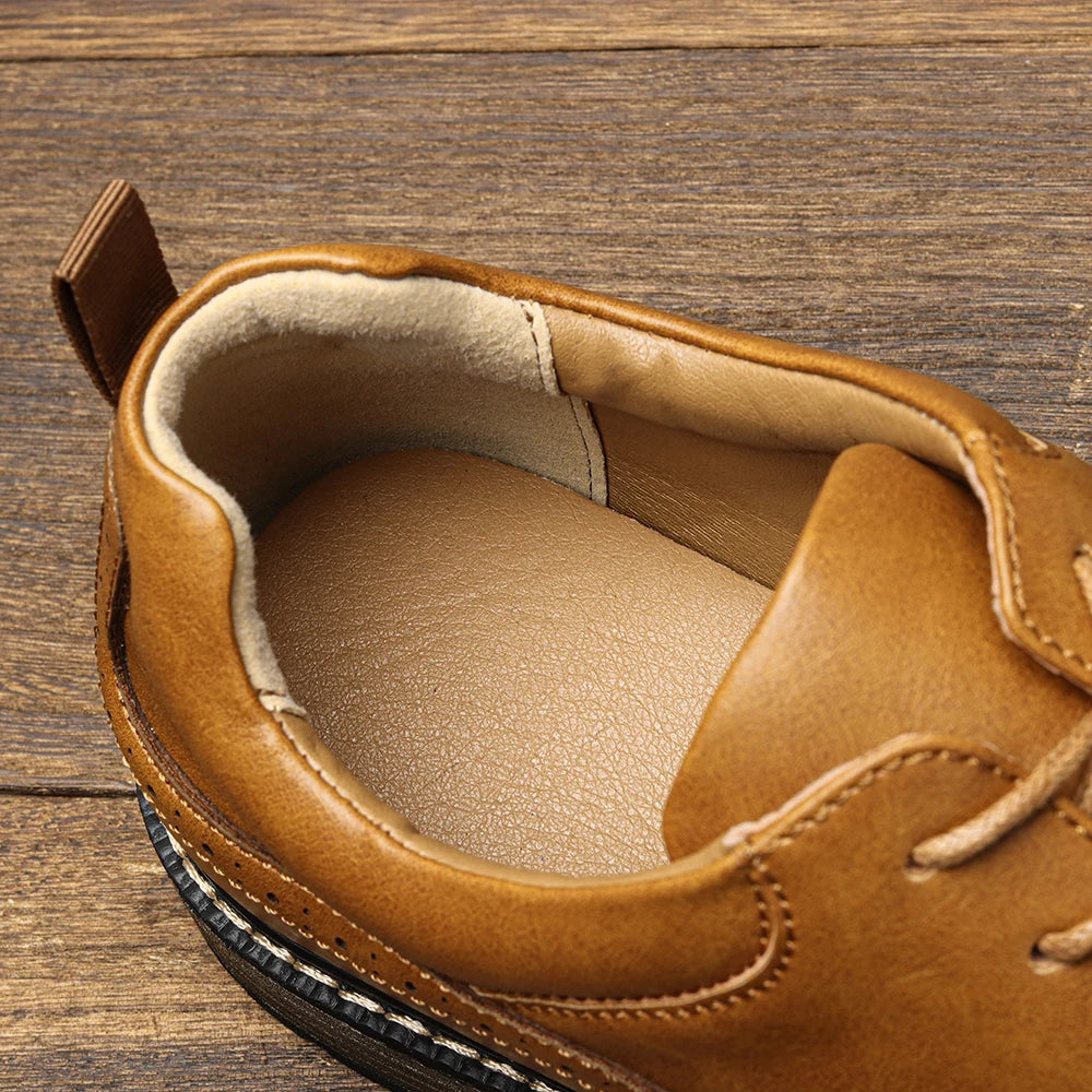 Zapatos Casual Hombre Cuero 2025 - Cómodos Fashion Derby Primavera Otoño