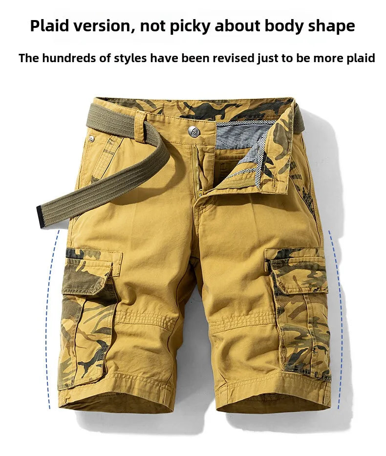 Shorts Trabajo Hombre Outdoor - Pantalones Casuales Senderismo Verano 2025