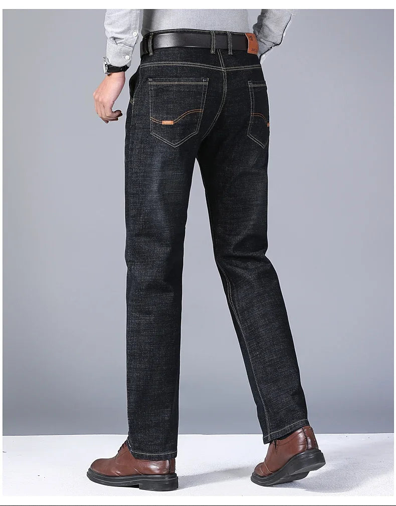 Vaqueros Hombre 2025 Stretch Slim Fit - Jeans Business Cómodos Suaves Marca