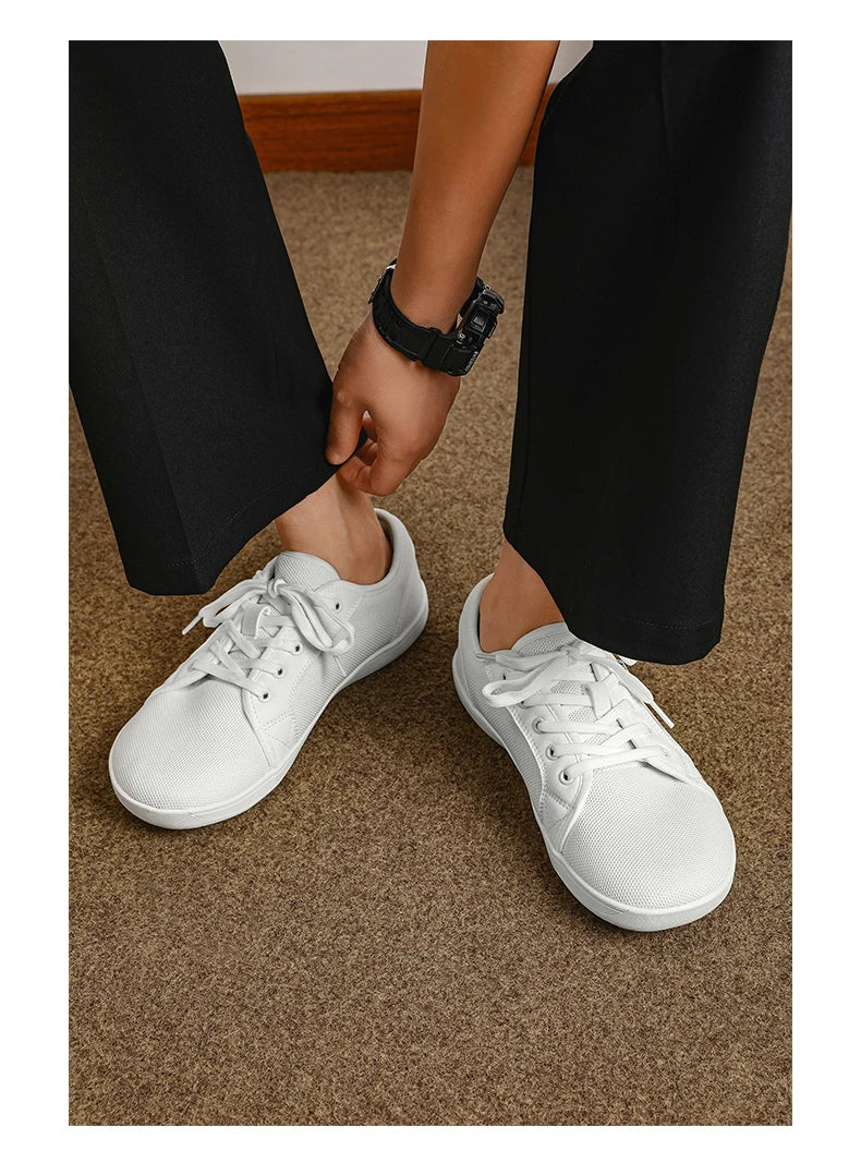 Zapatos Hombre Minimalistas Barefoot - Punta Ancha Zero Drop Transpirables Malla Ligeros Walking